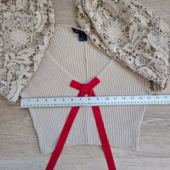 French Connection Upcycled by Armoire Sweater Rare MSRP $98 Unique & Vintage - Picture 3 of 13